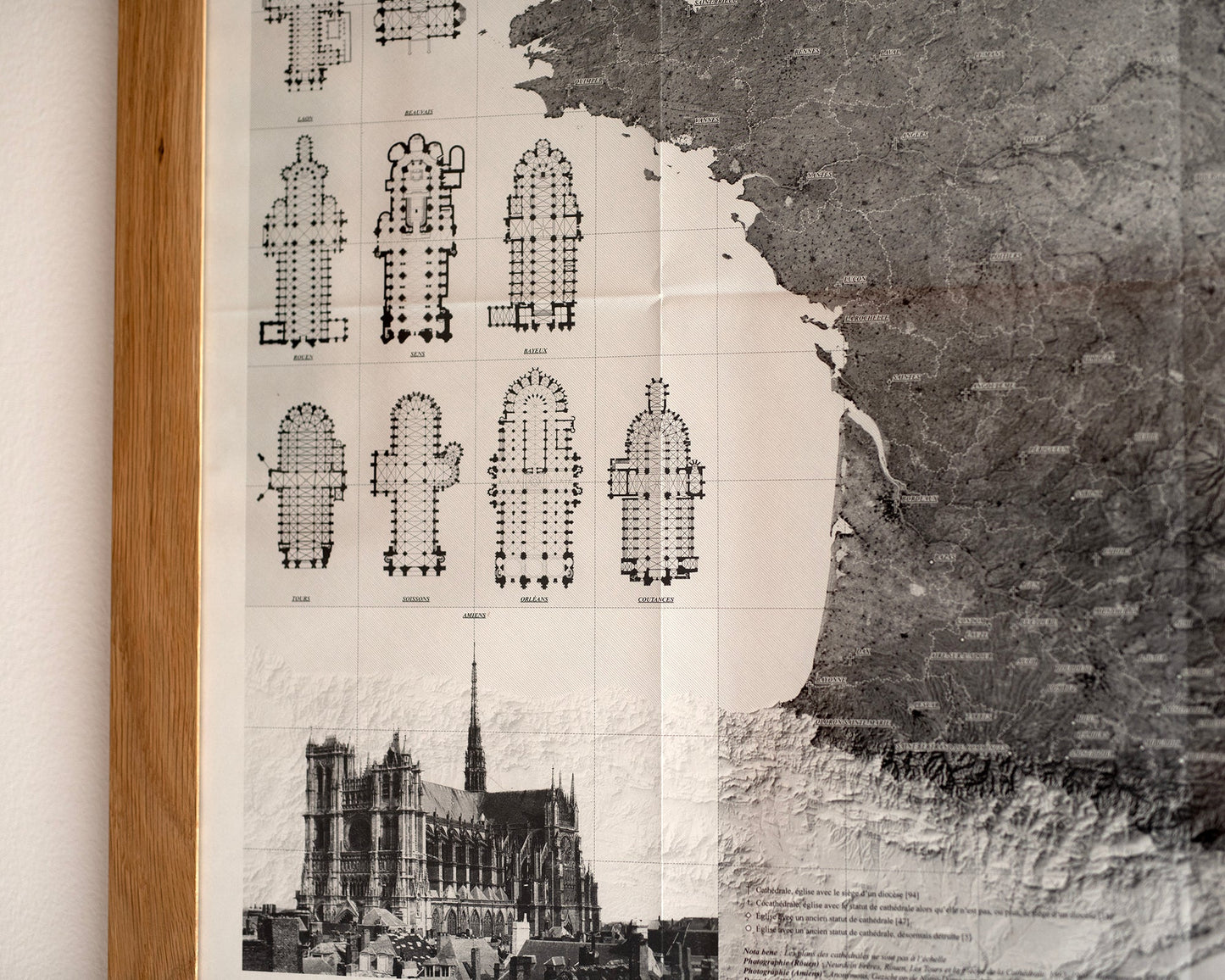 La carte des cathédrales de France