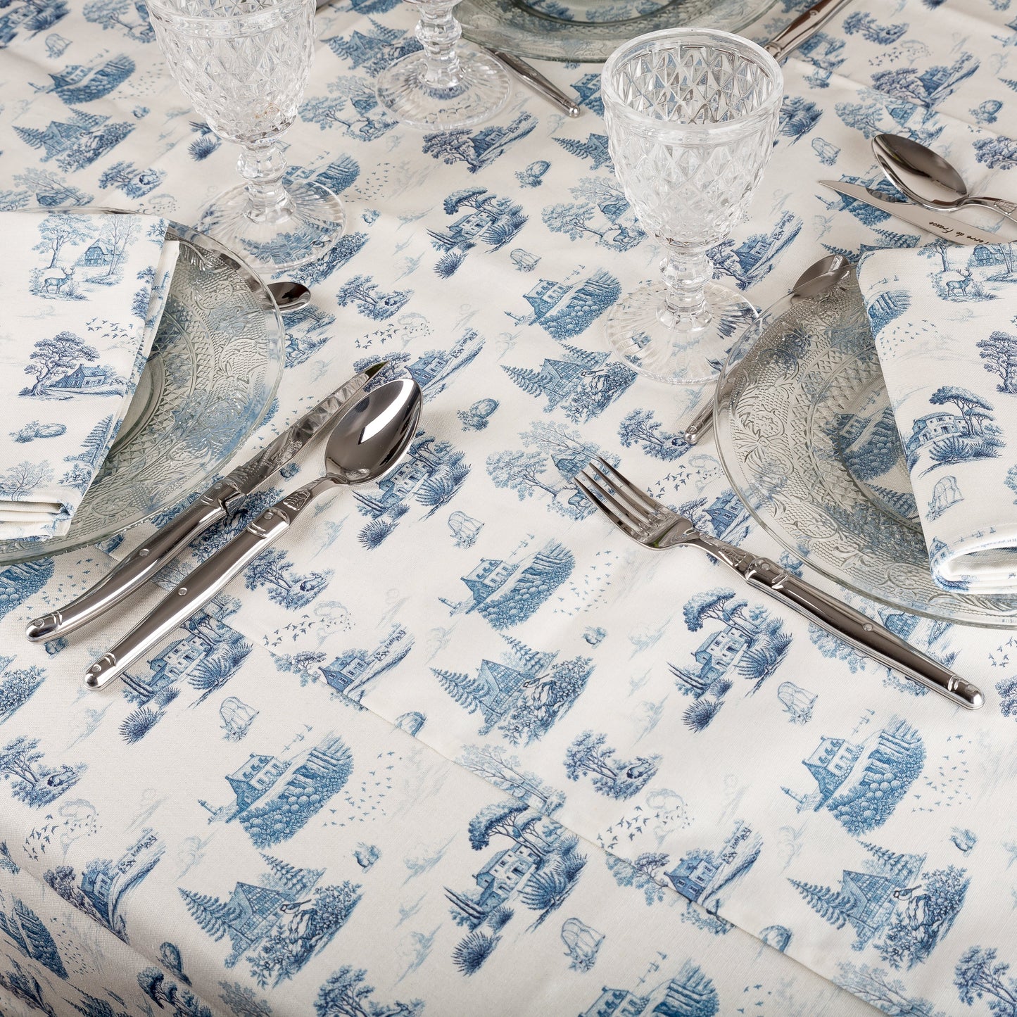 La grande nappe - Toile de Jouy