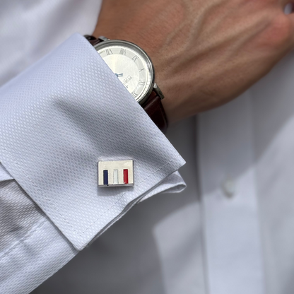 Les boutons de manchette Tricolore