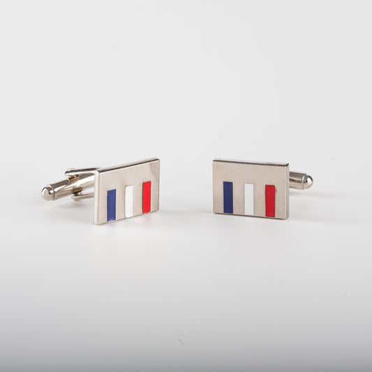 Les boutons de manchette Tricolore