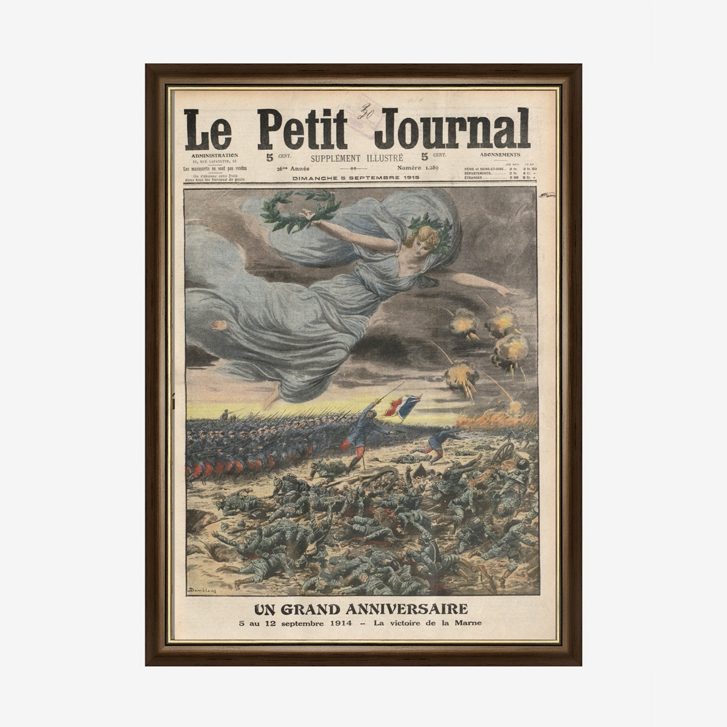 Cadre Grande Guerre - Victoire de la Marne