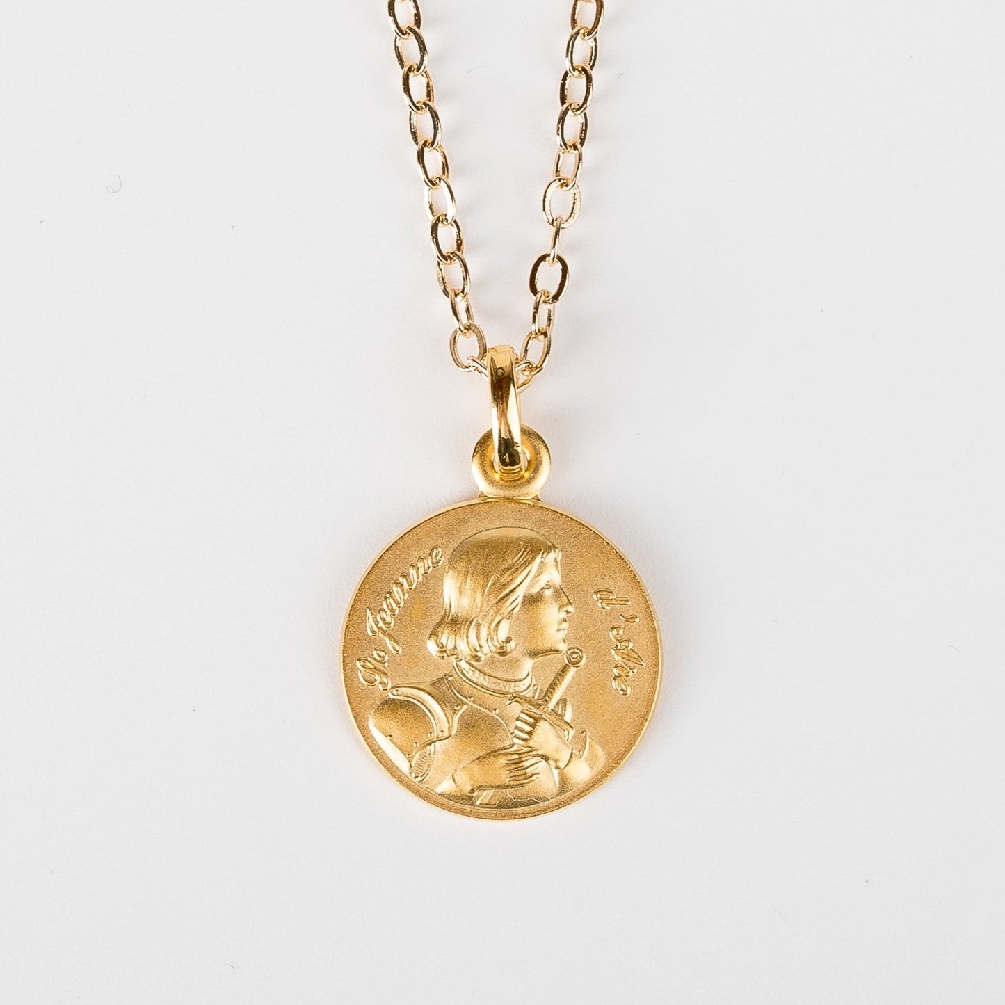 Médaille de Sainte Jeanne d'Arc - Plaquée Or