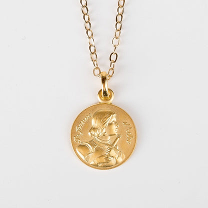 Médaille de Sainte Jeanne d'Arc - Plaquée Or
