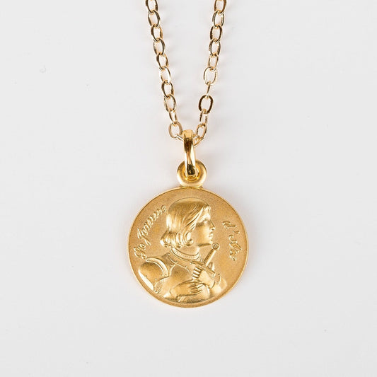 Médaille de Sainte Jeanne d'Arc - Plaquée Or