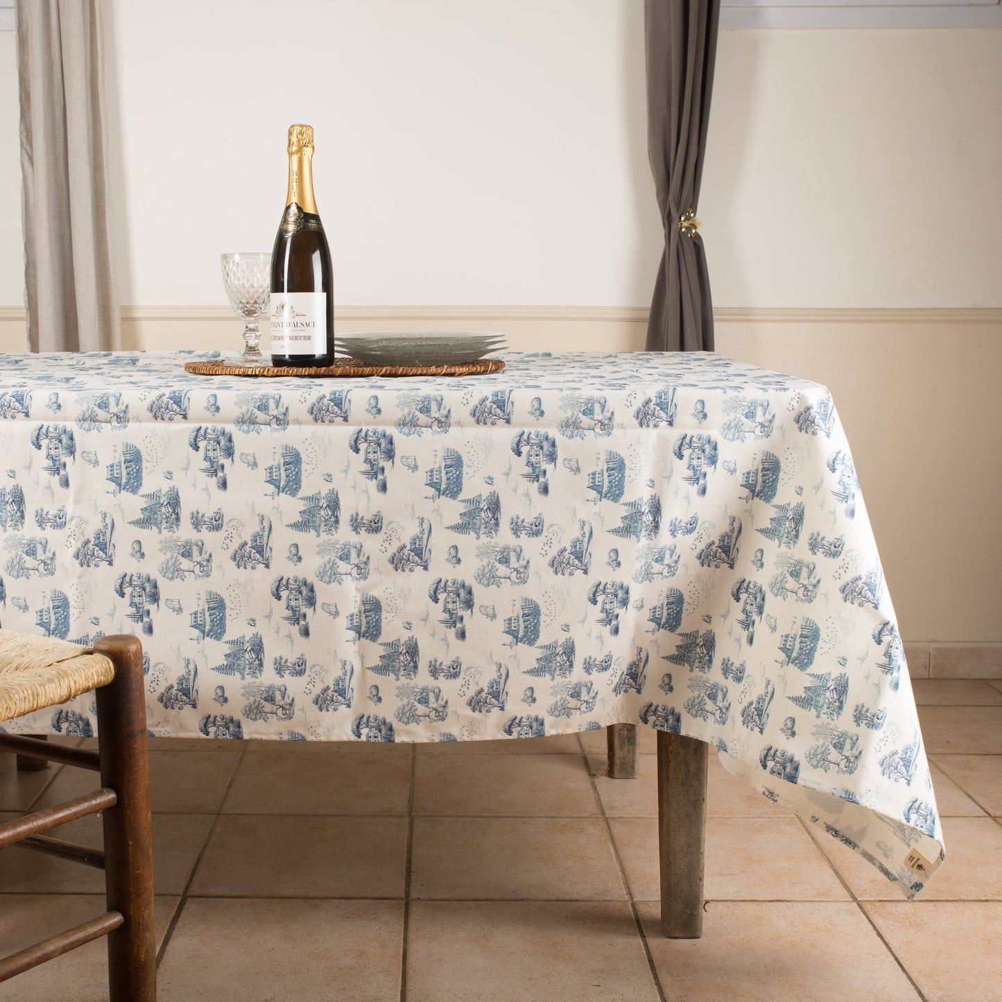La grande nappe - Toile de Jouy