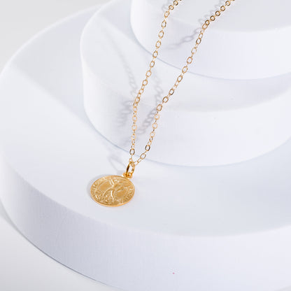 Médaille de Saint Michel Archange - Plaqué Or